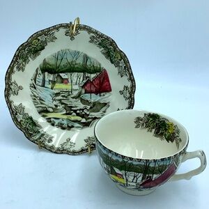 Johnson Bros. “The Icehouse” Teacup & Saucer
